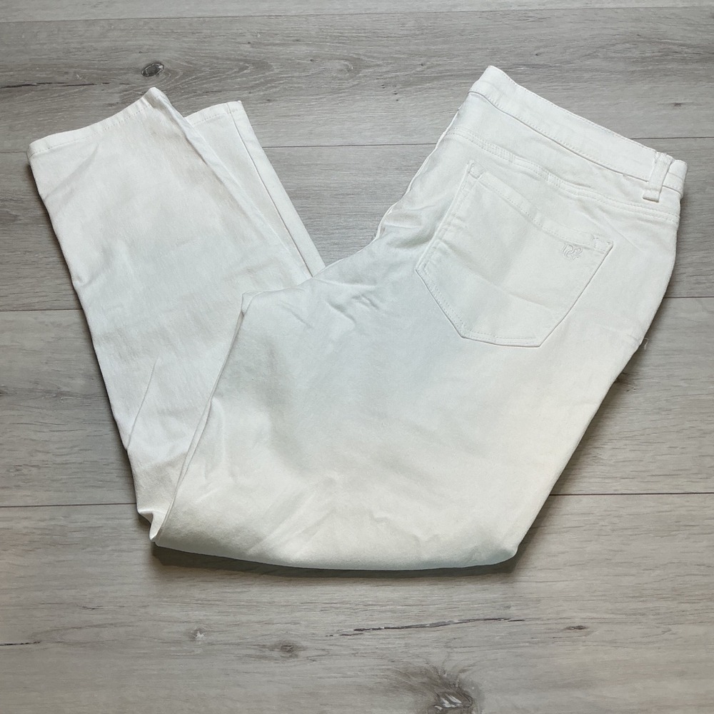 DG2 Diane Gilman Straight Leg‎ Jeans Womens 16P White New With Tags
